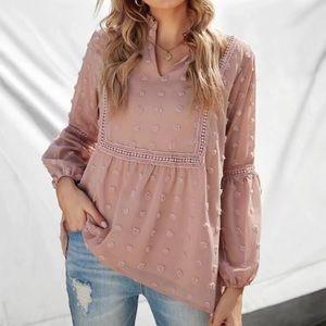 Swiss Dot Blouse